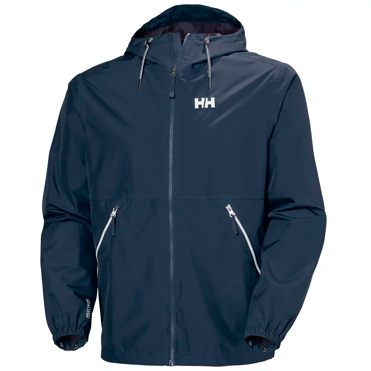 Helly Hansen Sandoy Rain Jacket- Navy- front view Helly Hansen Sandoy Rain Jacket- Navy- front view