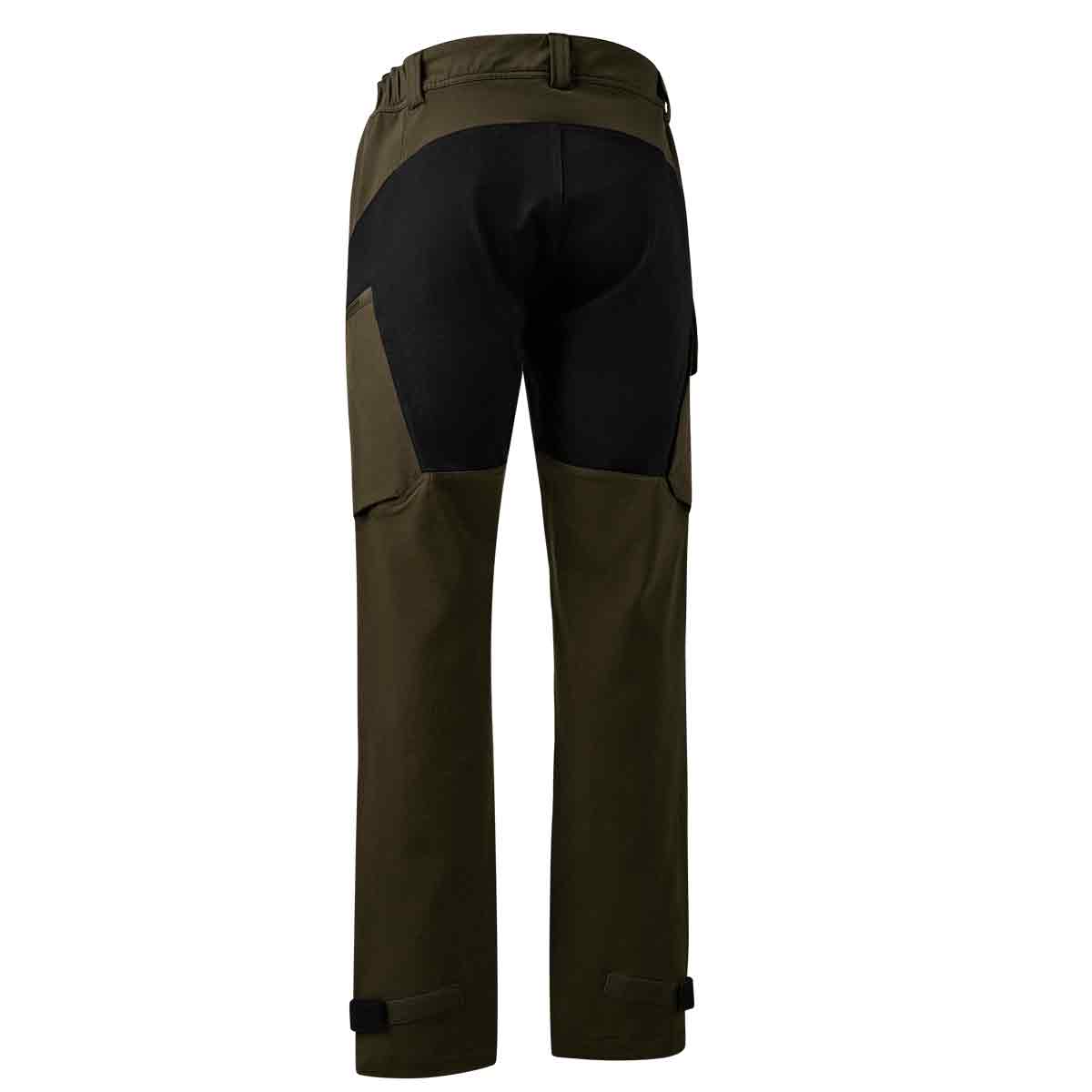 Deerhunter Sarek Full Stretch Trousers in Fallen Leaf/Black Back view Deerhunter Sarek Full Stretch Trousers in Fallen Leaf/Black Back view