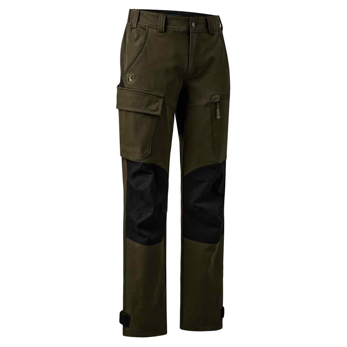 Deerhunter Sarek Full Stretch Trousers in Fallen Leaf/Black front view Deerhunter Sarek Full Stretch Trousers in Fallen Leaf/Black front view