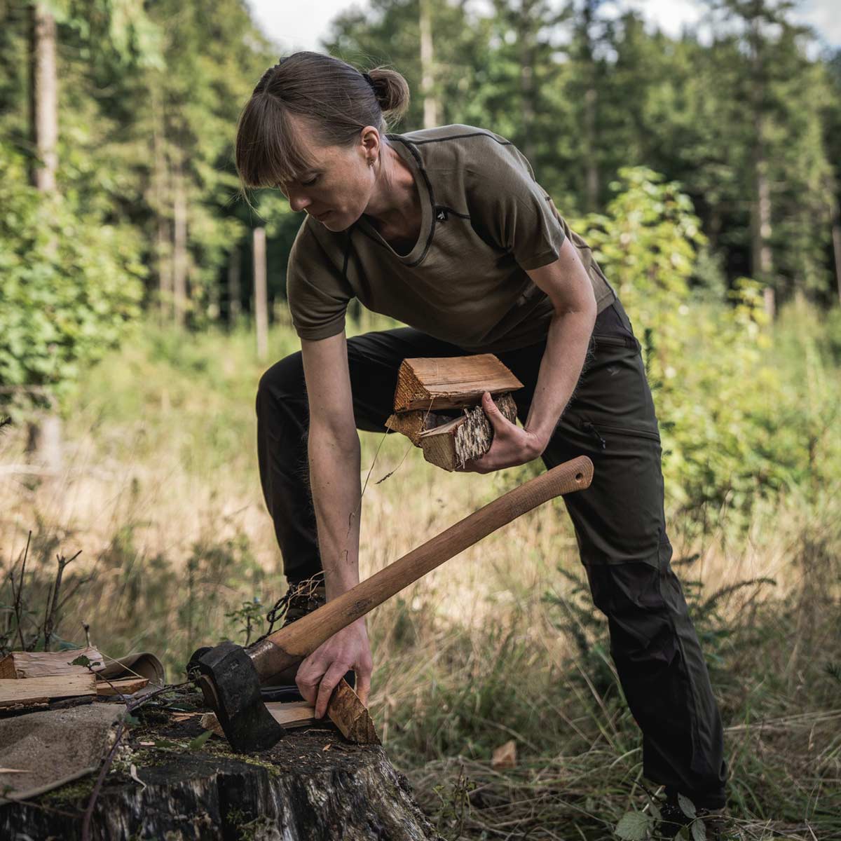 Seeland Apex Aia Women's Merino T-Shirt - On Model Seeland Apex Aia Women's Merino T-Shirt - On Model