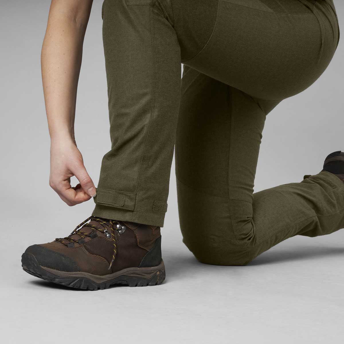 Seeland Avail Women's Trousers - adjustable ankles on model Seeland Avail Women's Trousers - adjustable ankles on model