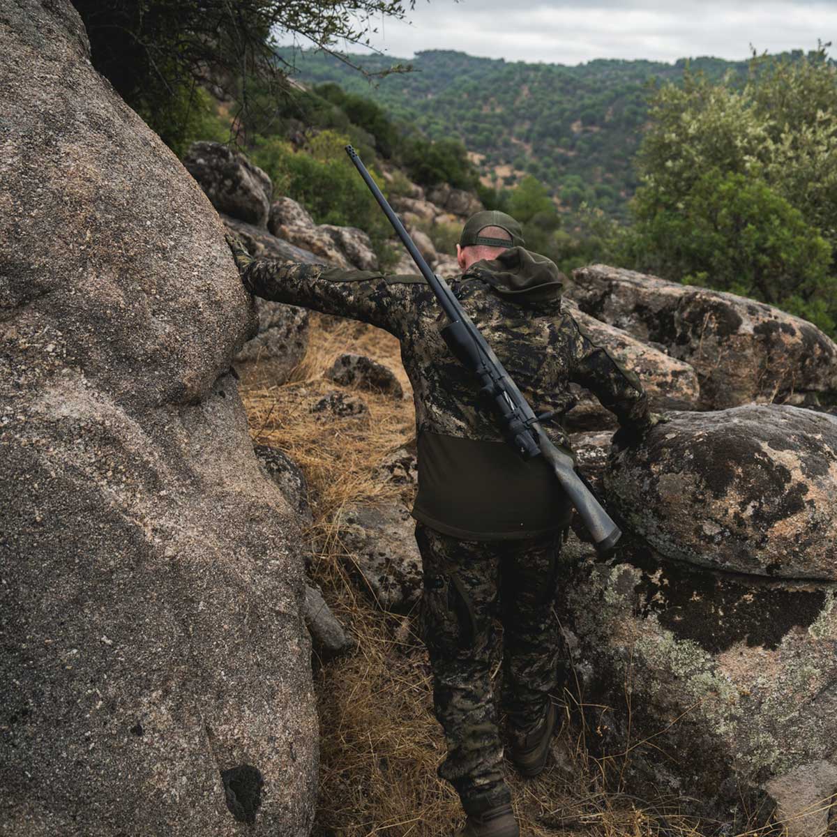 Seeland Chaser Aero Camo Jacket - On Model Rear Seeland Chaser Aero Camo Jacket - On Model Rear