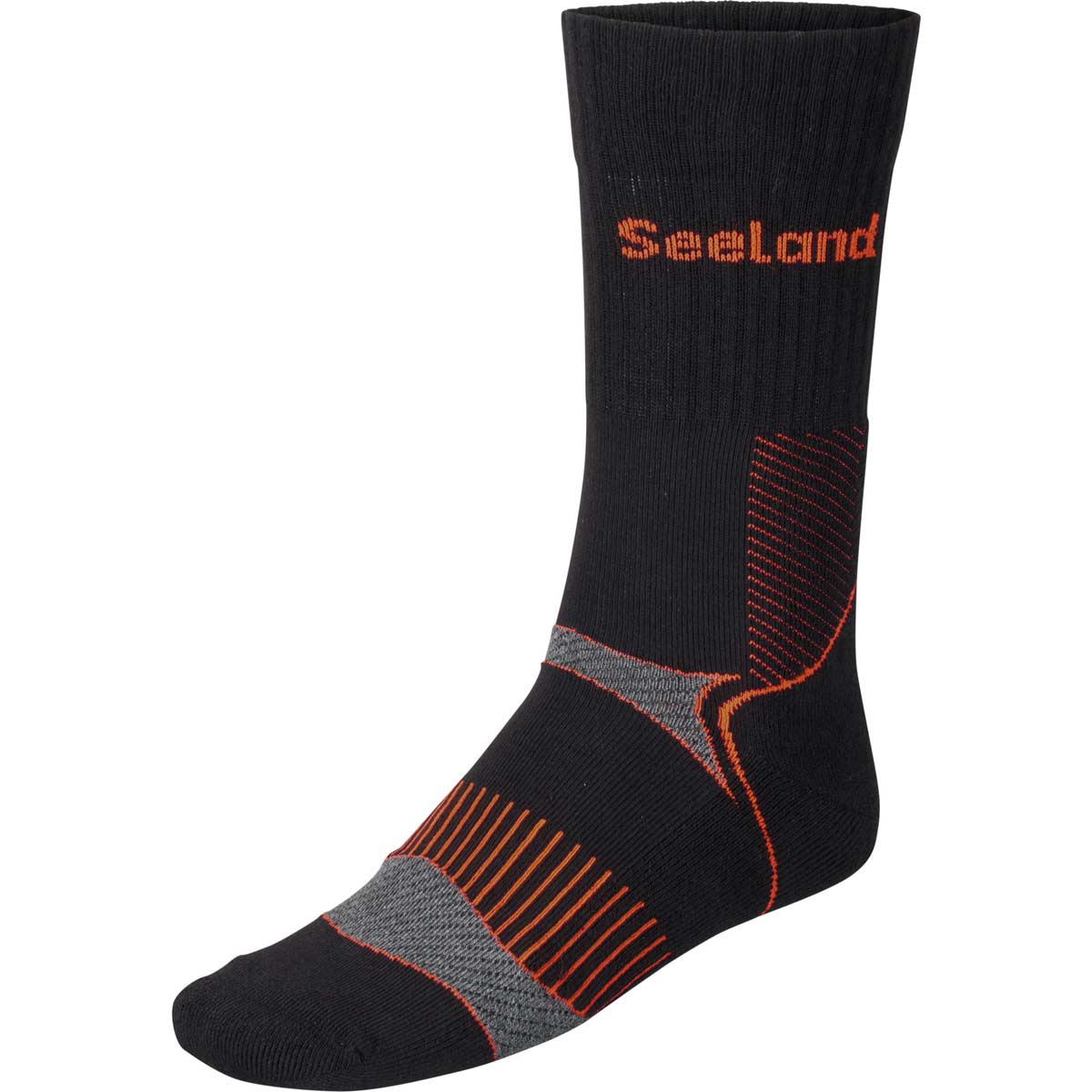 Seeland Field Coolmax Sock - 2 Pack - Black/Orange Seeland Field Coolmax Sock - 2 Pack - Black/Orange