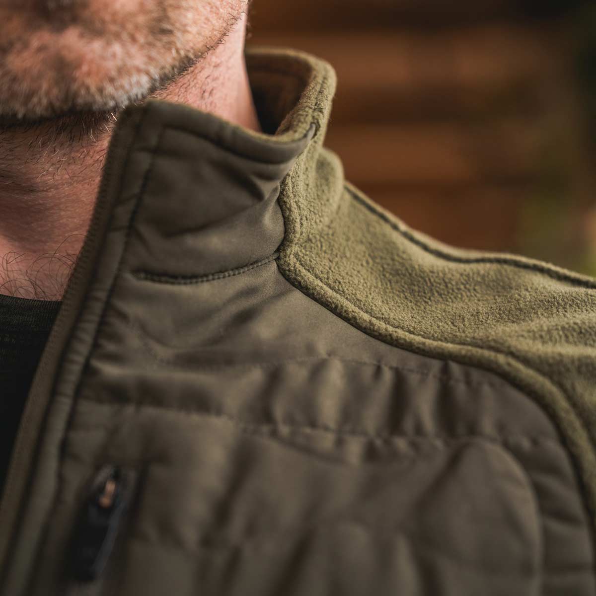 Seeland Gale Fleece Waistcoat - Shoulder Detail Seeland Gale Fleece Waistcoat - Shoulder Detail