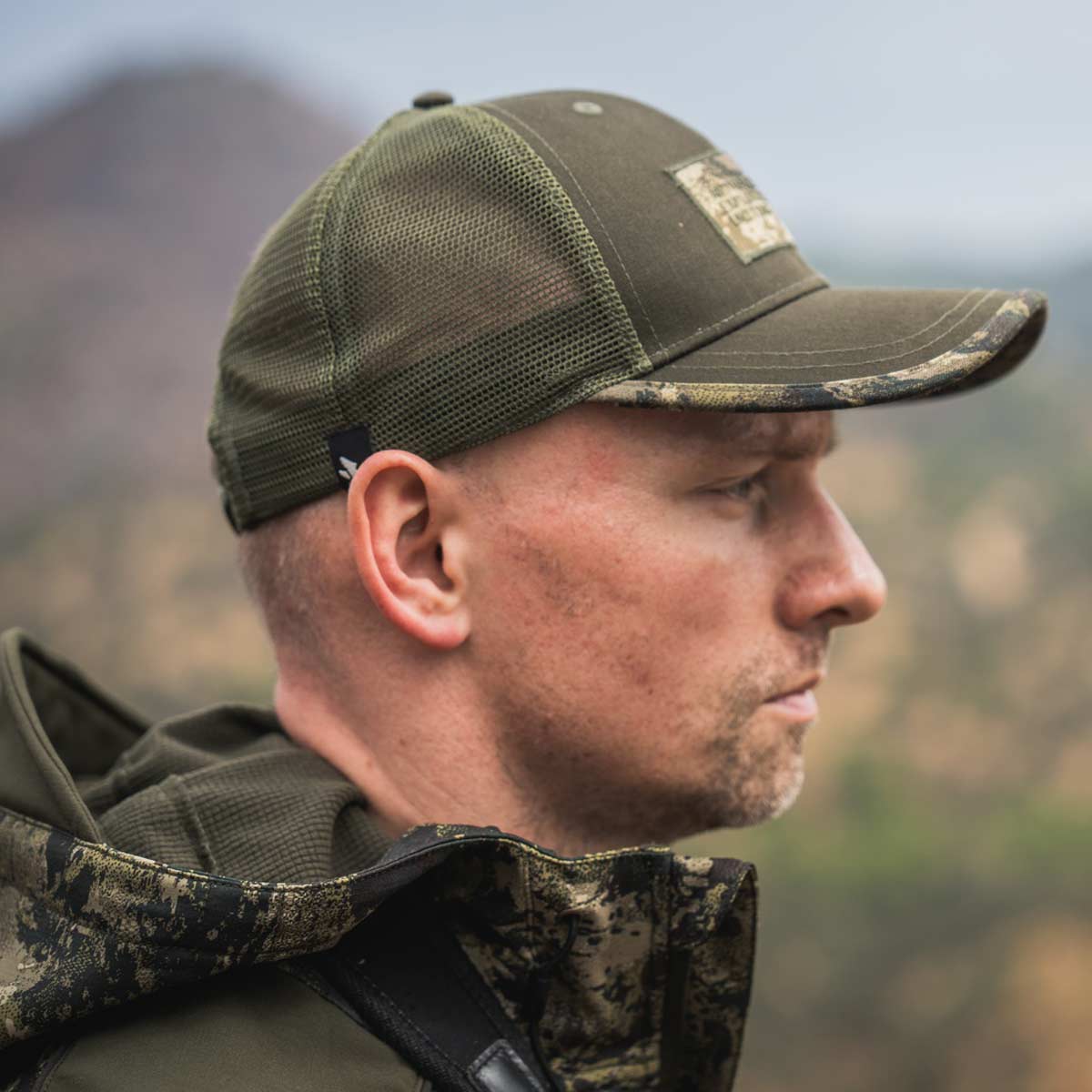 Seeland Ganister Trucker Cap - On Model - Side Seeland Ganister Trucker Cap - On Model - Side