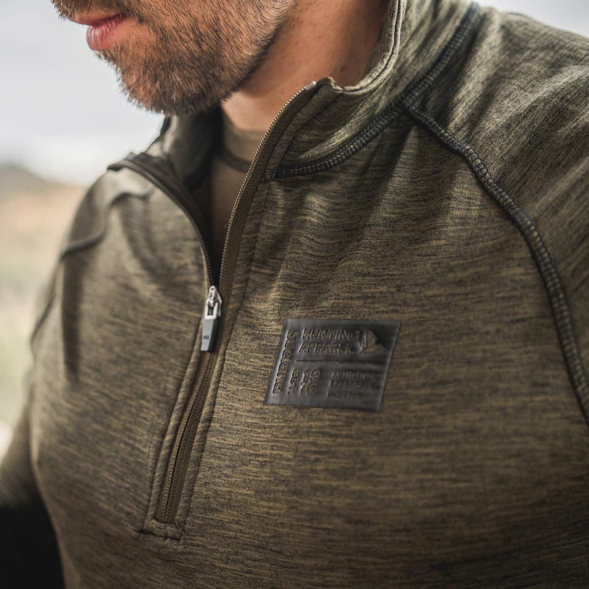 Seeland Peak Half Zip Fleece Top - Chest Detail Seeland Peak Half Zip Fleece Top - Chest Detail