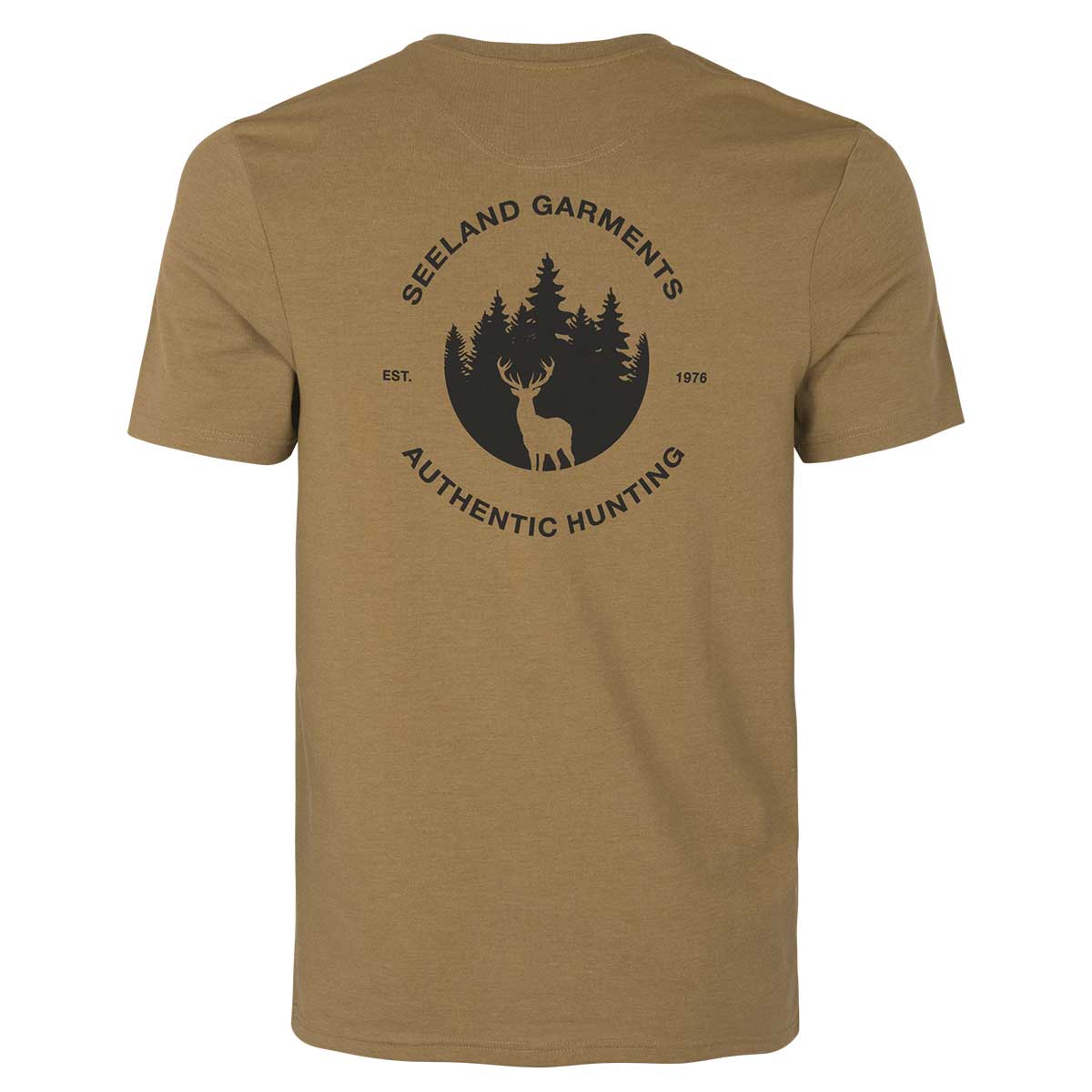 Seeland Saker T-shirt Antique Bronze Melange Rear Seeland Saker T-shirt Antique Bronze Melange Rear