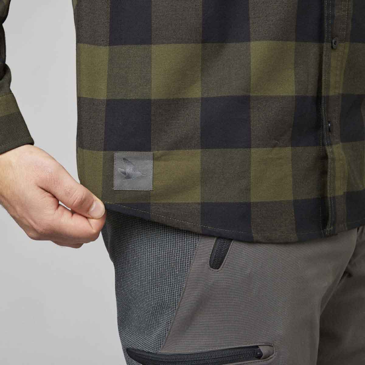 Seeland Toronto Shirt brushed cotton shirt - green detail Seeland Toronto Shirt brushed cotton shirt - green detail