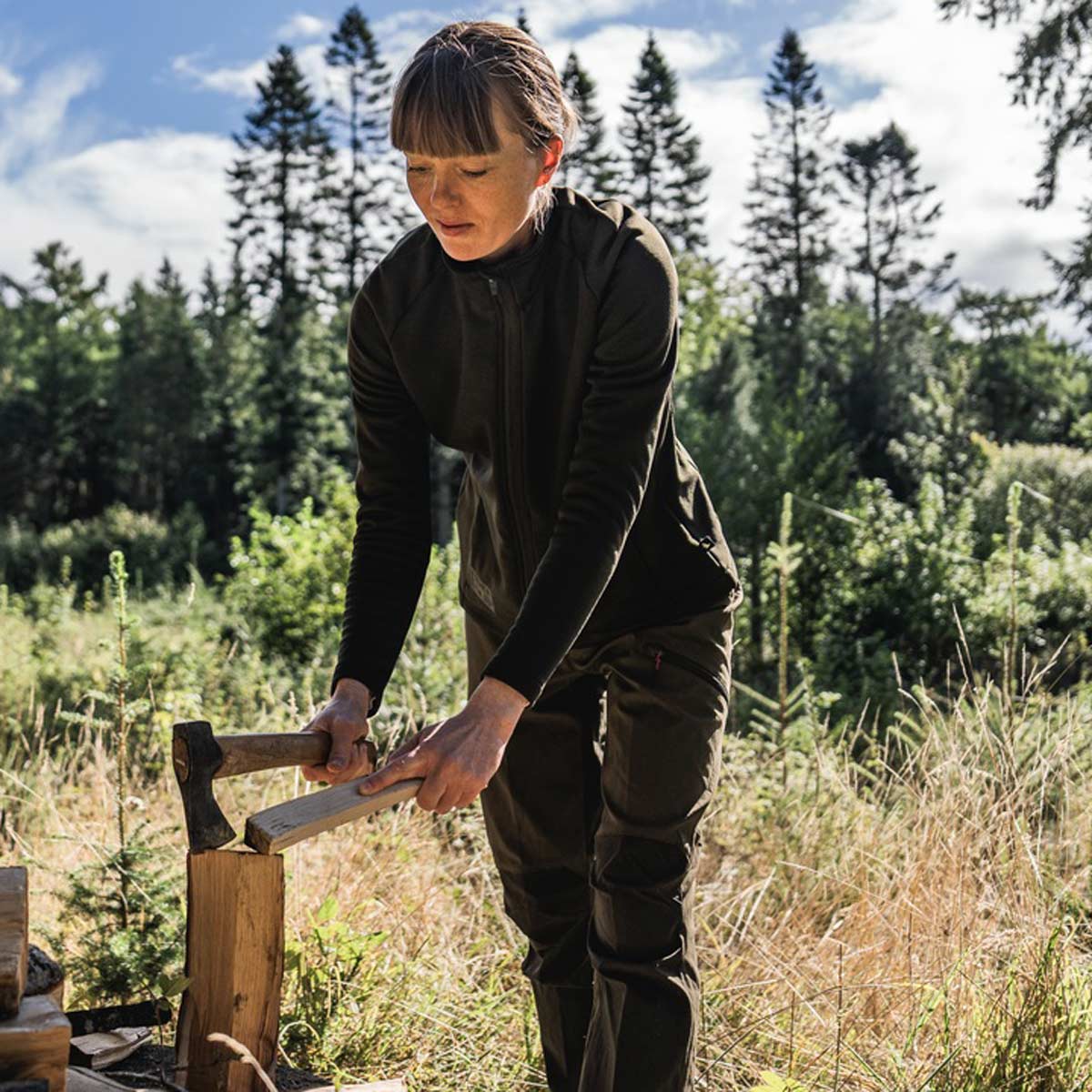 Seeland Women Tidal Tora Fleece Jacket - On Model Seeland Women Tidal Tora Fleece Jacket - On Model