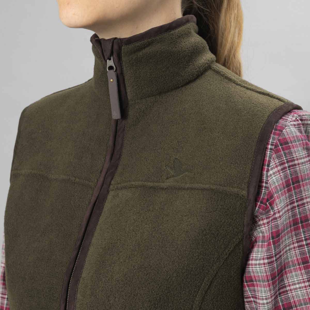 Seeland Woodcock Ivy Fleece Waistcoat - zipped up Seeland Woodcock Ivy Fleece Waistcoat - zipped up