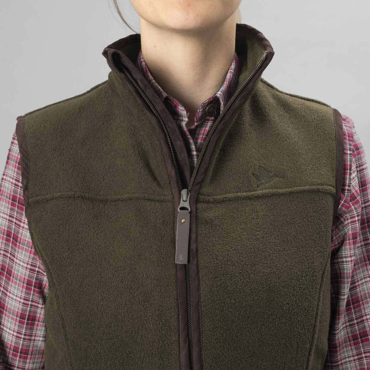 Seeland Woodcock Ivy Fleece Waistcoat - on model Seeland Woodcock Ivy Fleece Waistcoat - on model