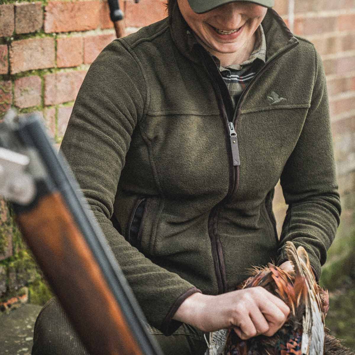 Seeland Woodcock Ivy Women's Fleece Jacket - pine green - lifestyle Seeland Woodcock Ivy Women's Fleece Jacket - pine green - lifestyle