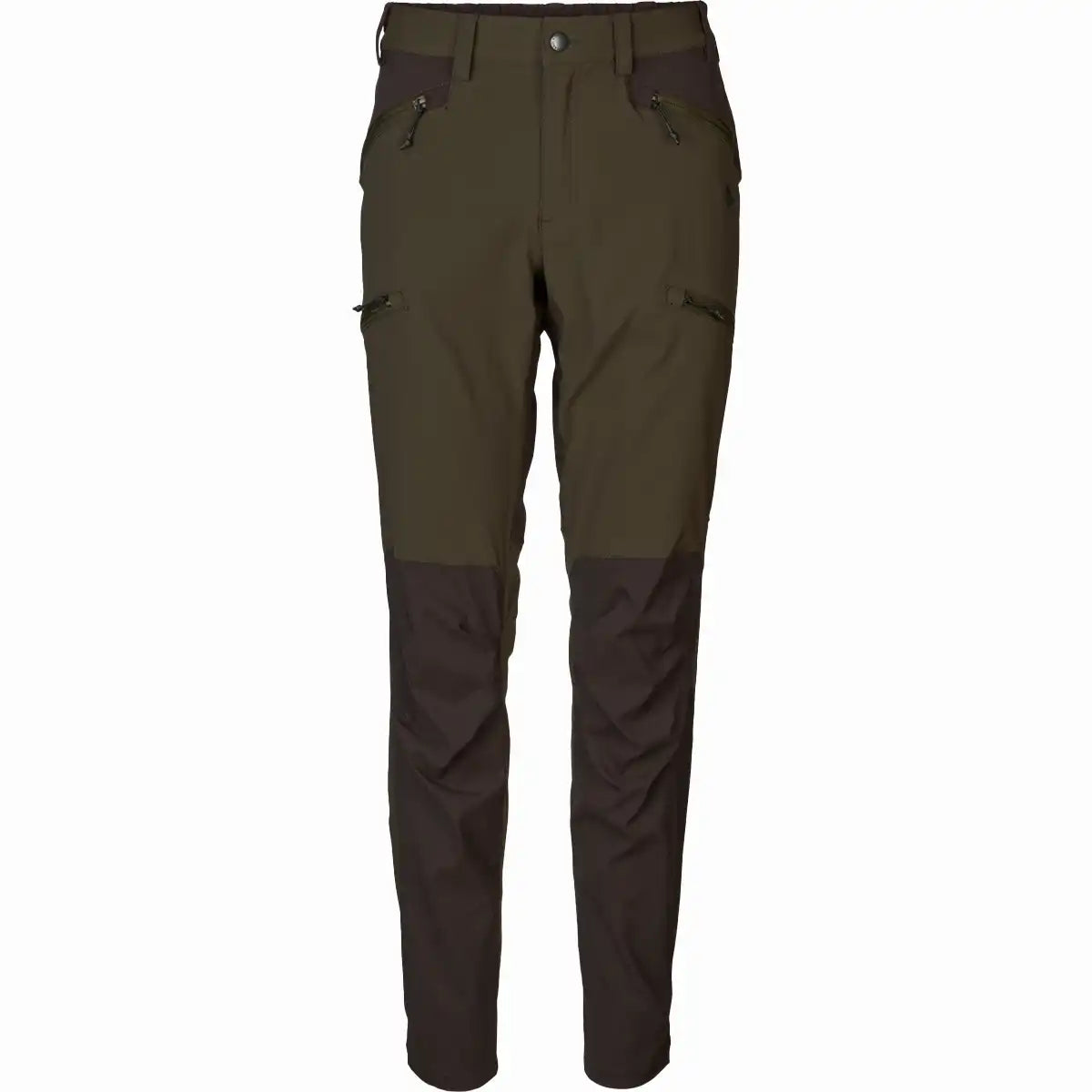 Seeland Women's Larch Stretch Trousers - Pine Green/Chocolate Torte - Front Seeland Women's Larch Stretch Trousers - Pine Green/Chocolate Torte - Front