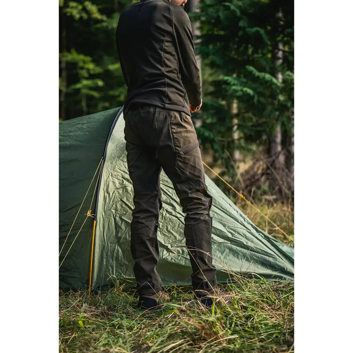 Seeland Women's Larch Stretch Trousers - Pine Green/Chocolate Torte - Rear Seeland Women's Larch Stretch Trousers - Pine Green/Chocolate Torte - Rear