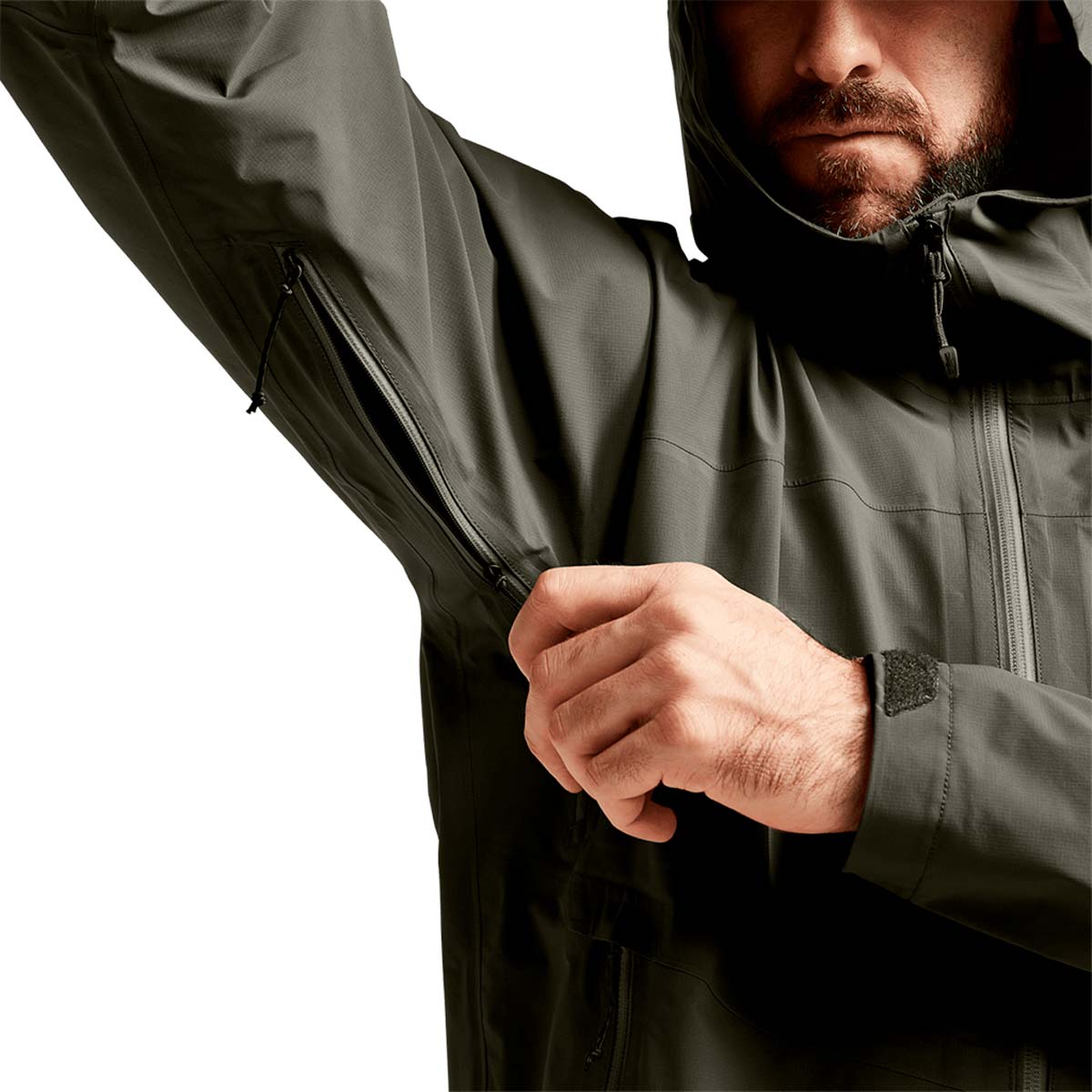 Sitka Dew Point Jacket - Deep Lichen - Underarm zip vents Sitka Dew Point Jacket - Deep Lichen - Underarm zip vents