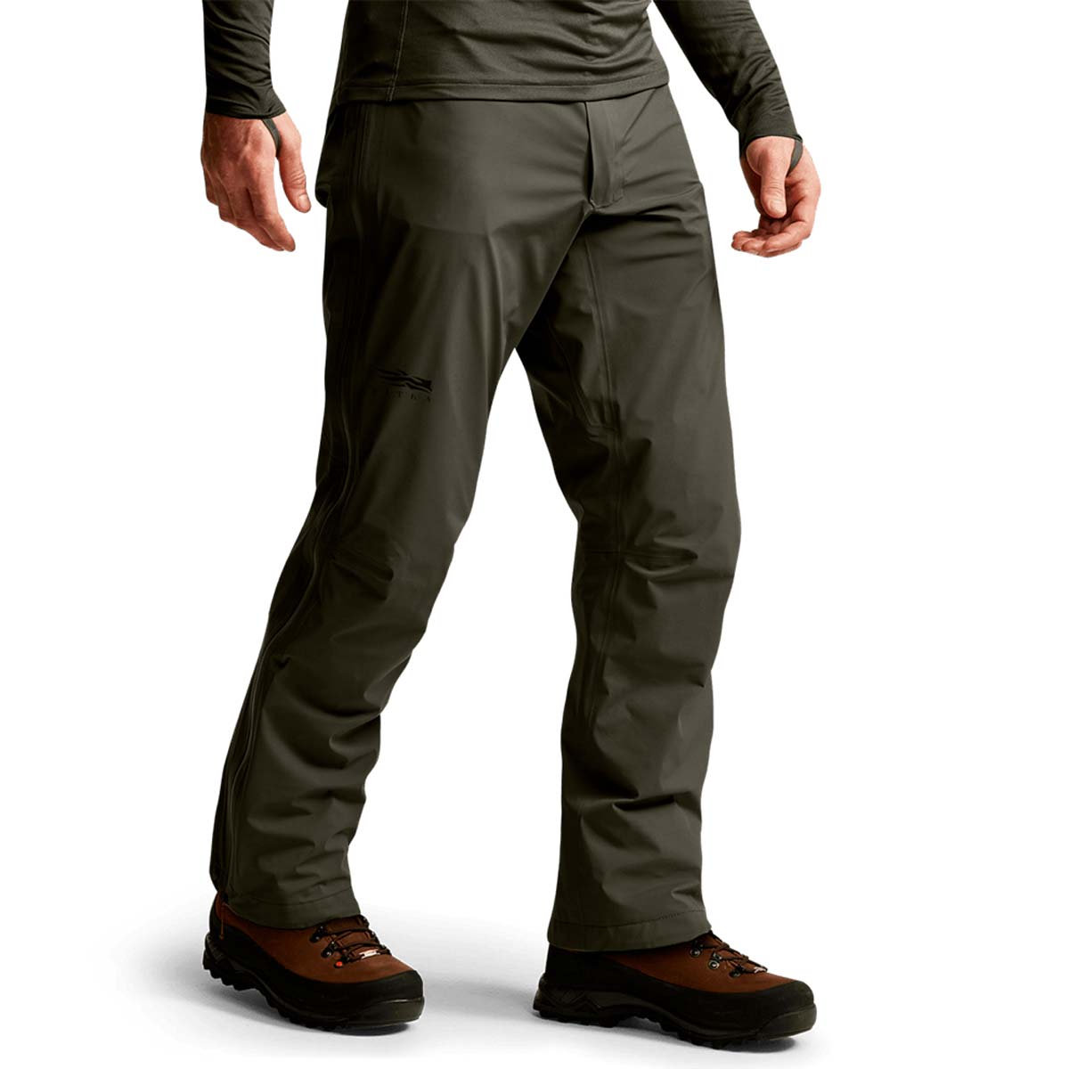 Sitka Dew Point Pant - Dark Lichen - On Model - Side Sitka Dew Point Pant - Dark Lichen - On Model - Side