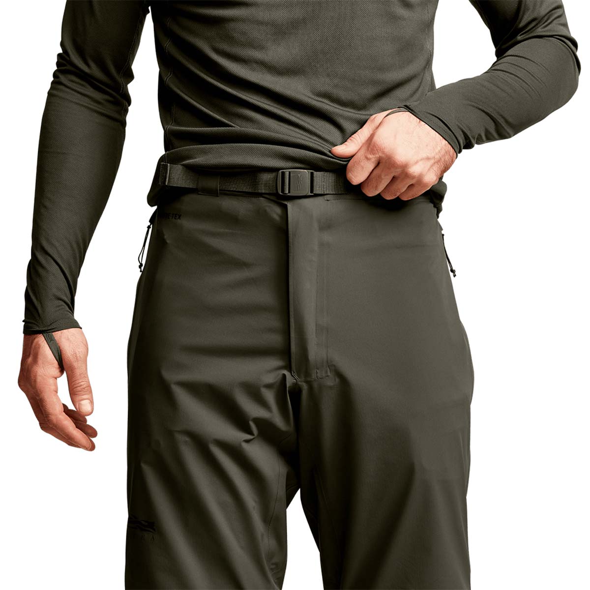 Sitka Dew Point Pant - Dark Lichen - Waist Detail Sitka Dew Point Pant - Dark Lichen - Waist Detail