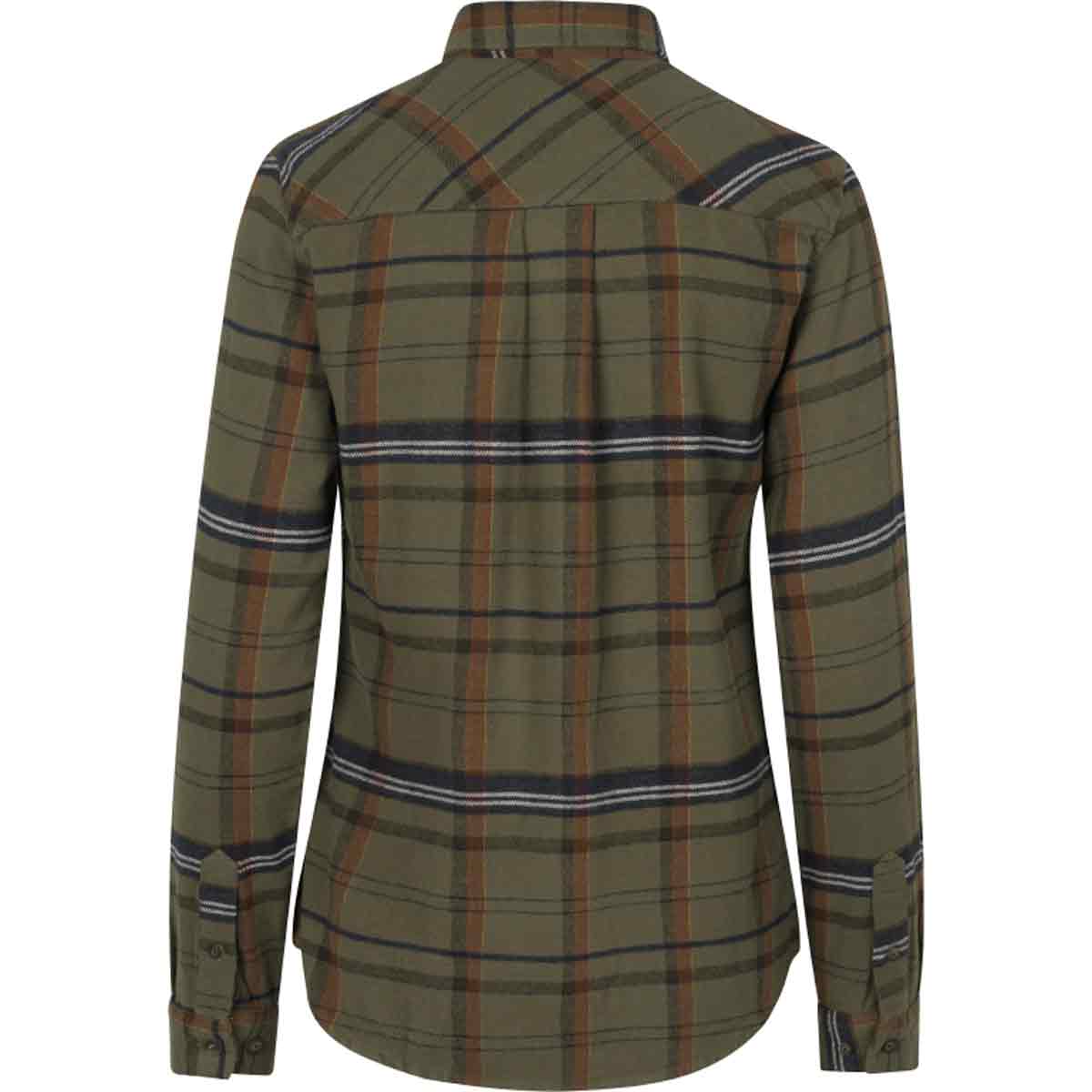 Seeland Skye Flannel Women's Shirt - green rear Seeland Skye Flannel Women's Shirt - green rear