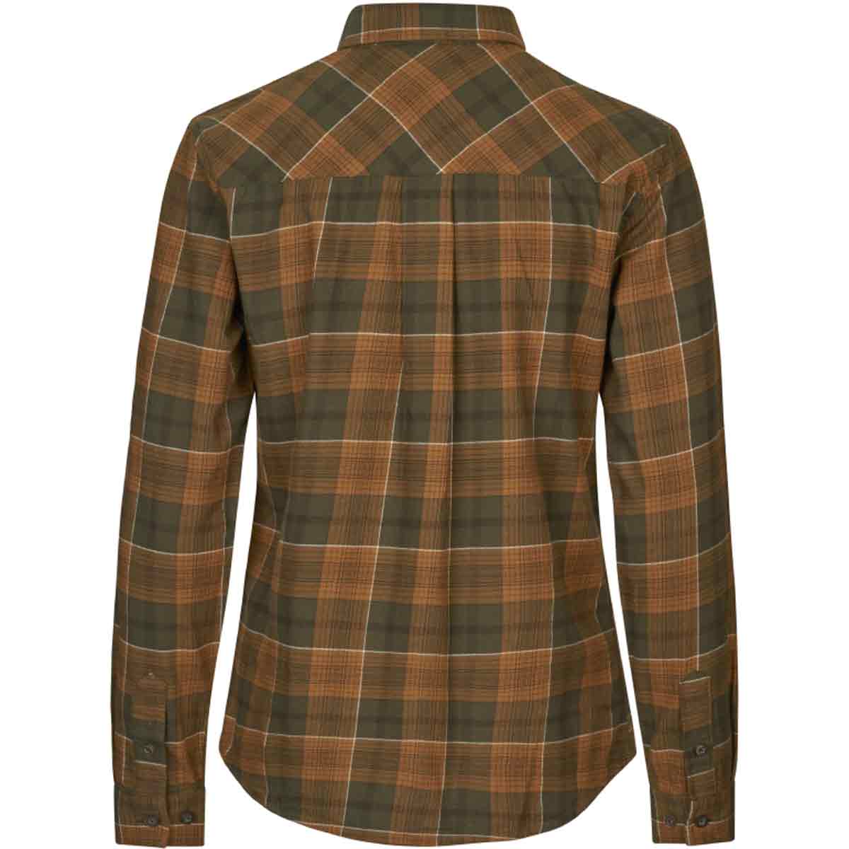 Seeland Skye Flannel Women's Shirt - brown rear Seeland Skye Flannel Women's Shirt - brown rear