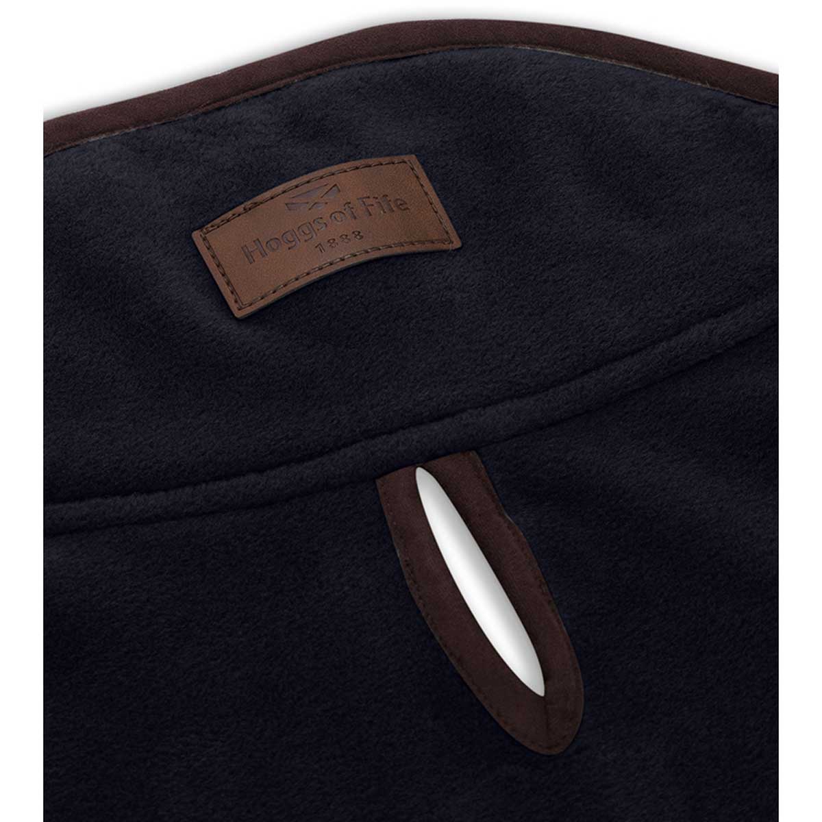 Hoggs of Fife Stenton Fleece Dog Coat - navy detail Hoggs of Fife Stenton Fleece Dog Coat - navy detail