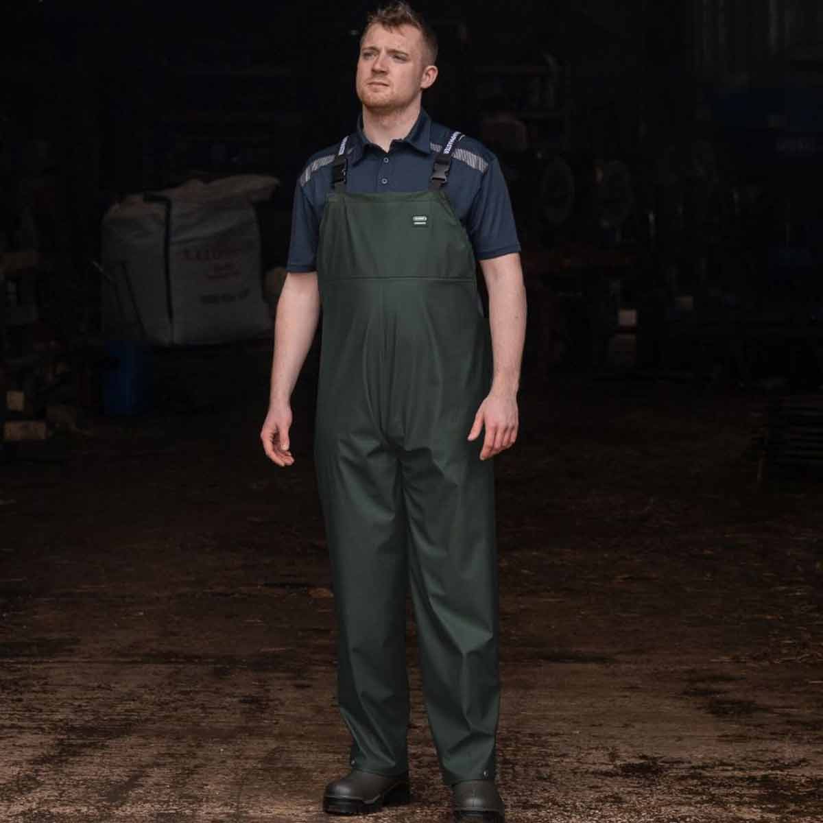 Swampmaster No-Sweat Stormgear Waterproof Bib & Brace Green Swampmaster No-Sweat Stormgear Waterproof Bib & Brace Green