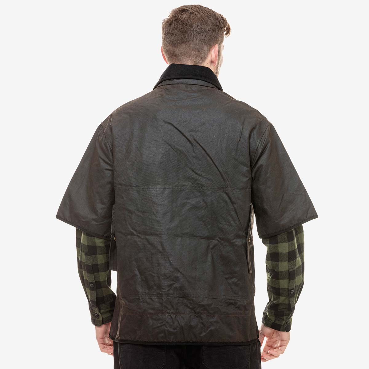 Swanndri 3/4 Sleeve Oilskin Jacket - Rear Swanndri 3/4 Sleeve Oilskin Jacket - Rear