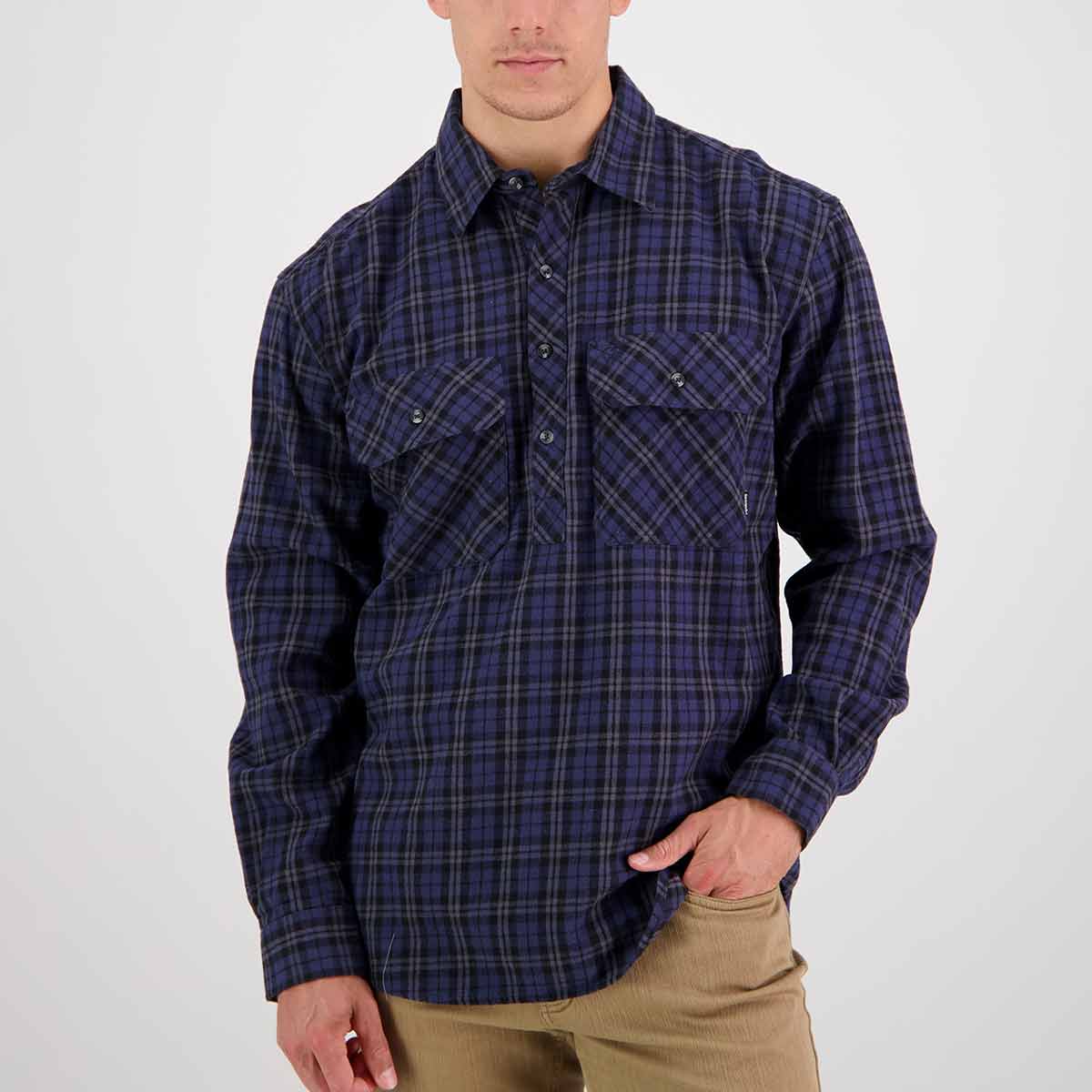 Swanndri Barn Dye Shirt - Blue Swanndri Barn Dye Shirt - Blue