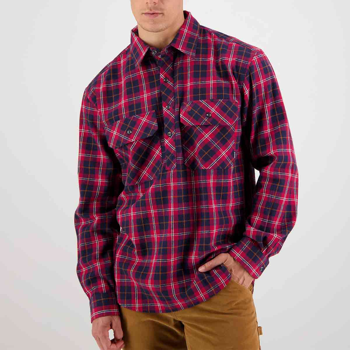 Swanndri Barn Dye Shirt - Red Swanndri Barn Dye Shirt - Red