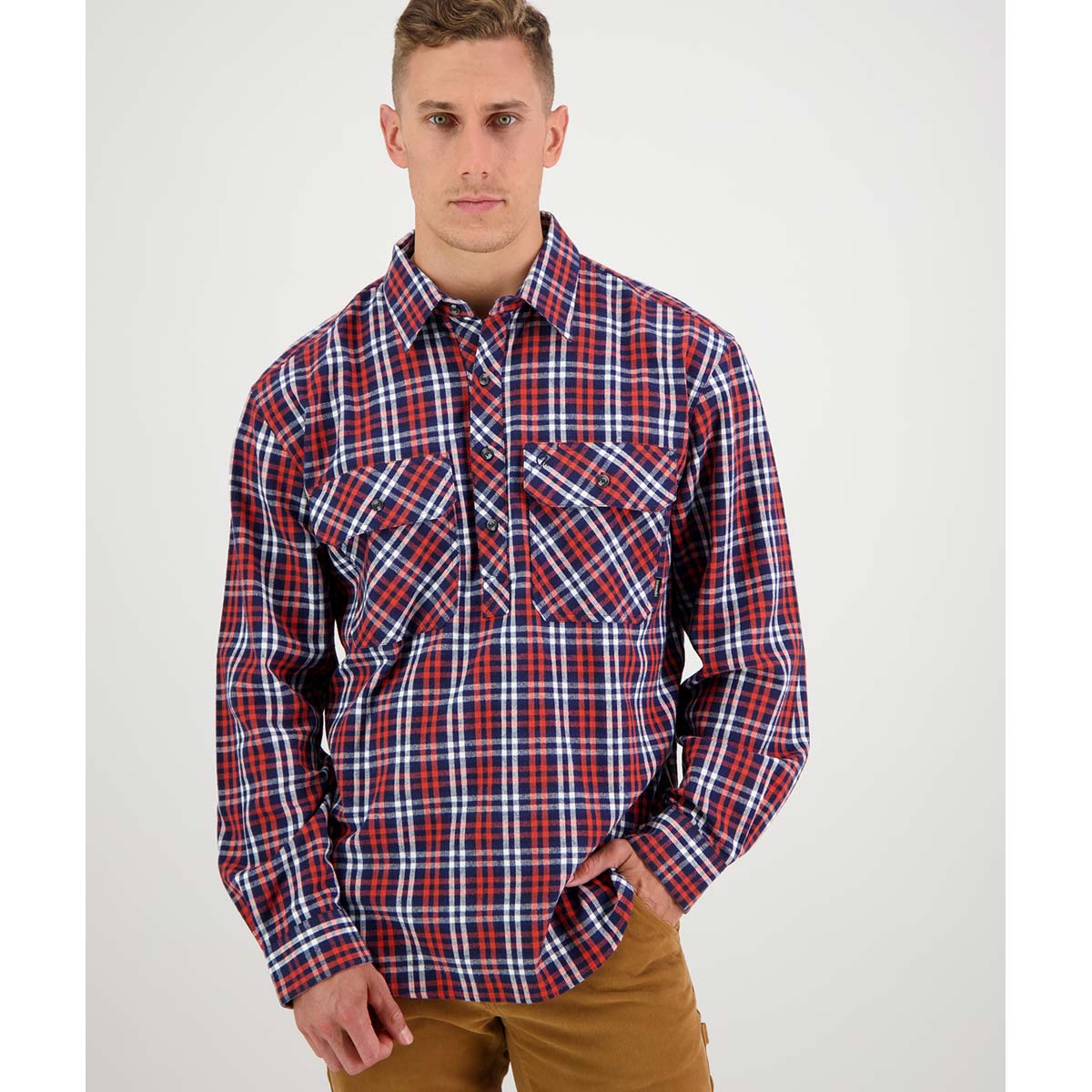 Swanndri Barn Shirt - Orange Check Swanndri Barn Shirt - Orange Check