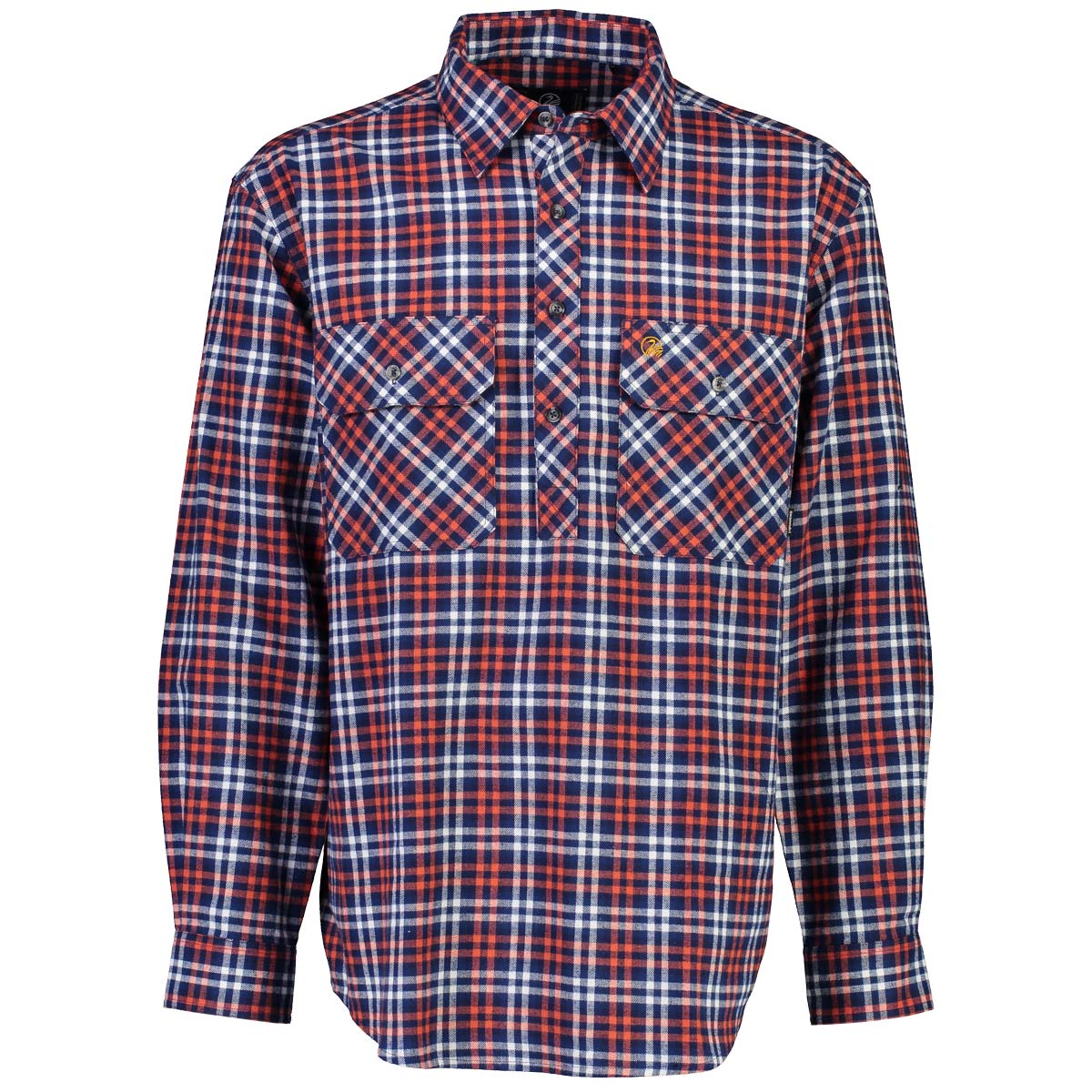 Swanndri Barn Shirt - Orange Check Swanndri Barn Shirt - Orange Check
