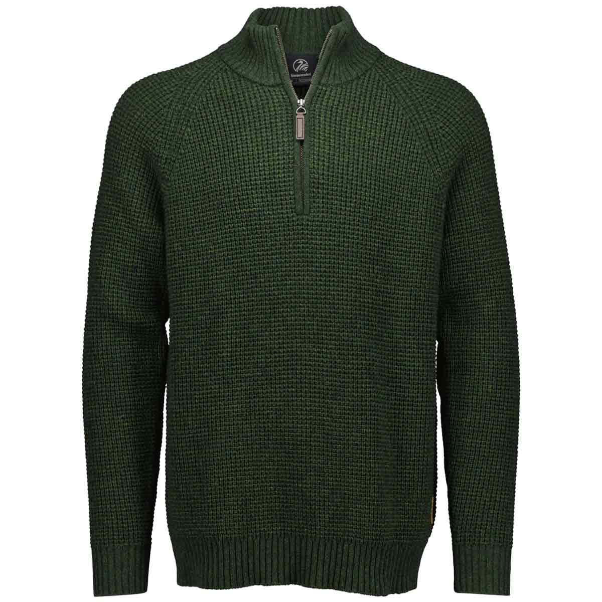 Swanndri Chalky Island Waffle Knit 1/4 Zip - Dark Olive Swanndri Chalky Island Waffle Knit 1/4 Zip - Dark Olive