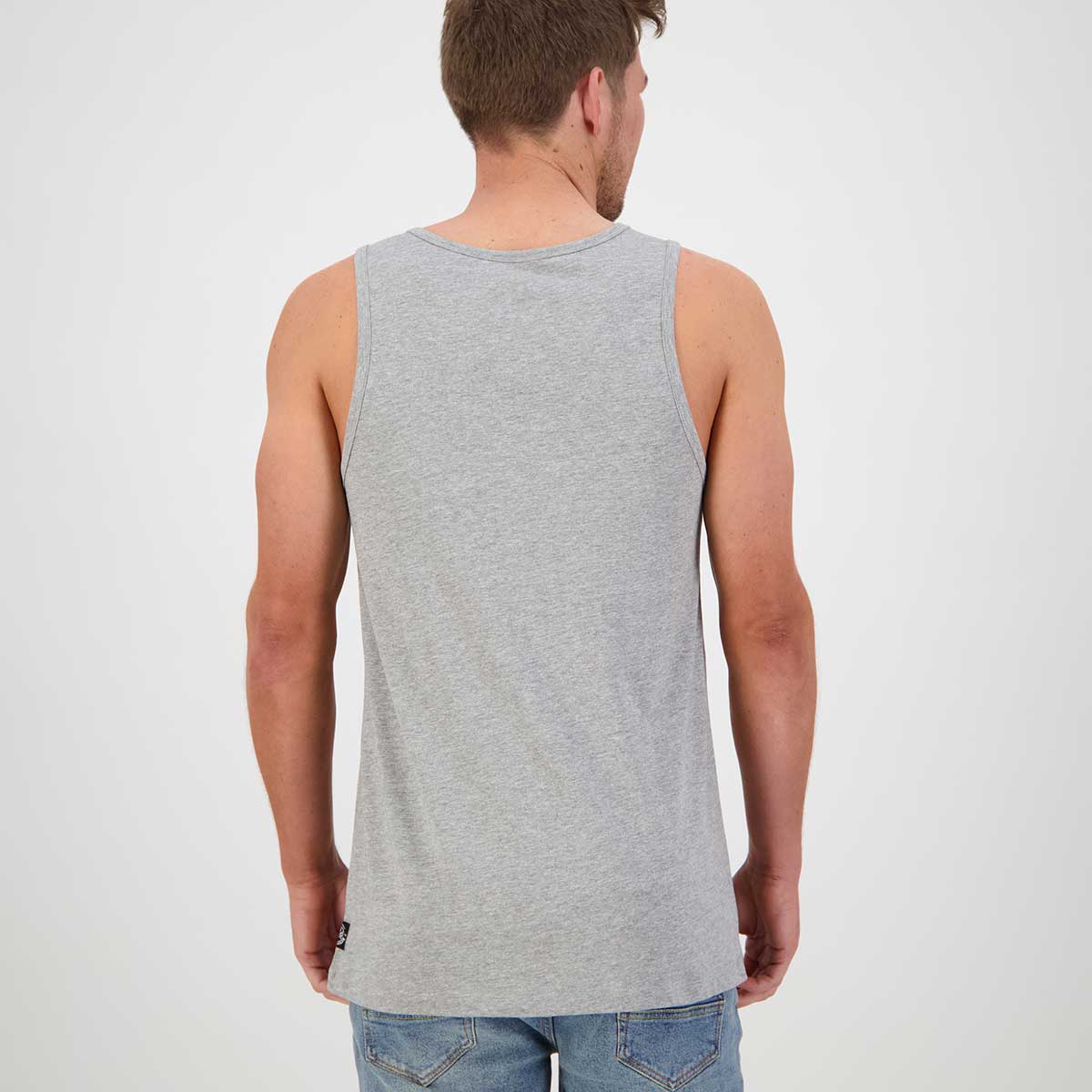 Swanndri Classic Singlet - Grey Marle -Rear Swanndri Classic Singlet - Grey Marle -Rear