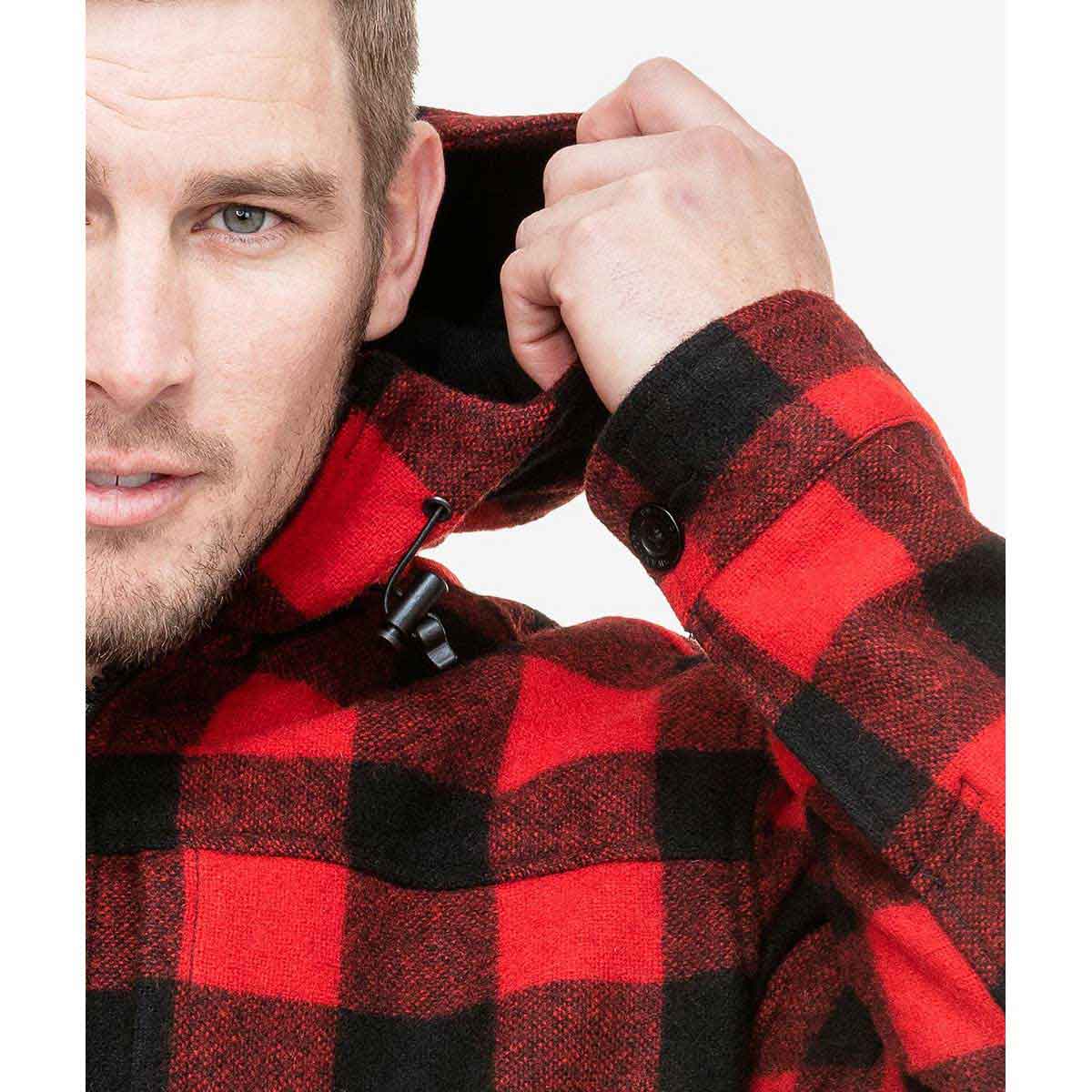 Swanndri Hudson Wool Hoody - red hood Swanndri Hudson Wool Hoody - red hood