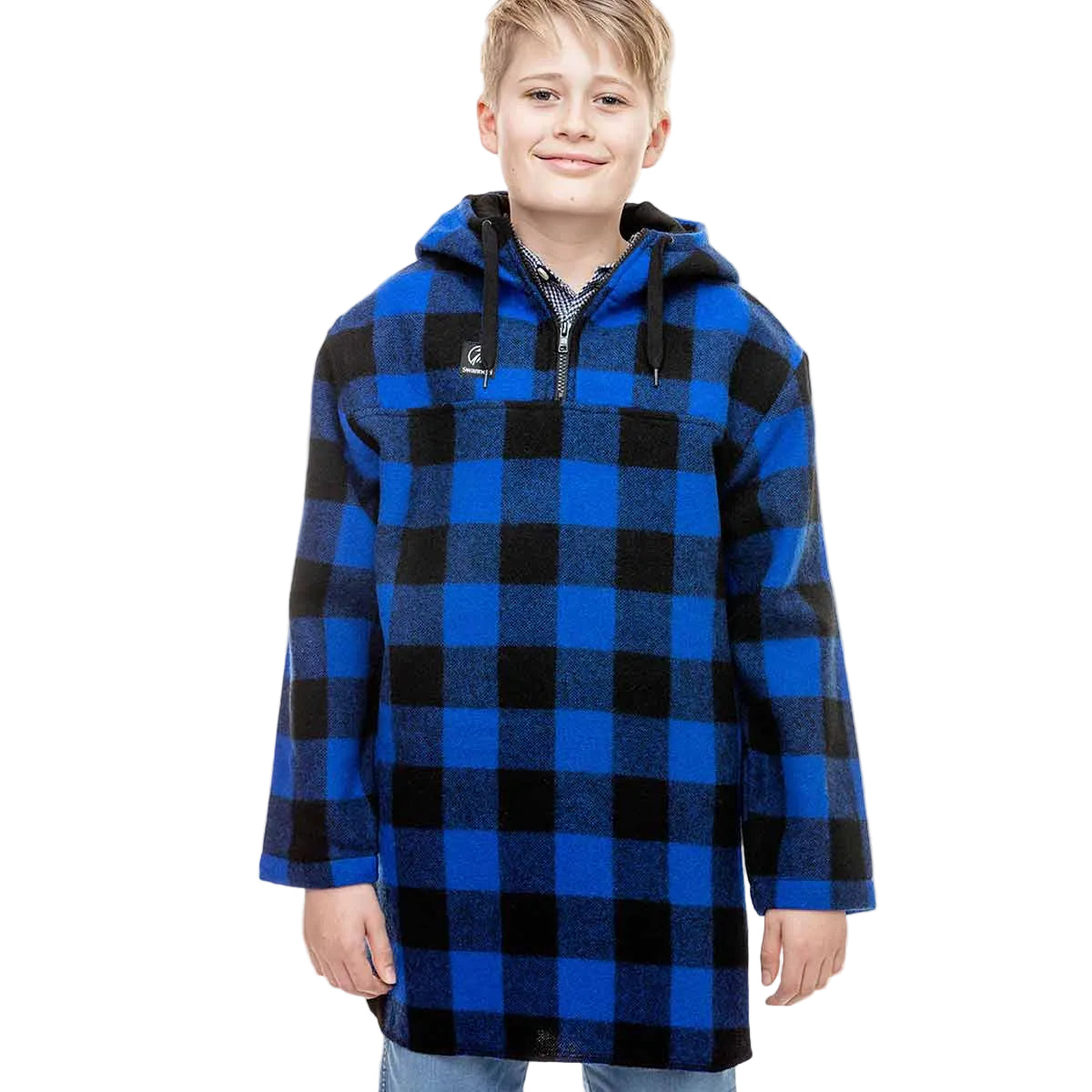 Swanndri Kid's Brixton Bush Shirt - Blue/Black Swanndri Kid's Brixton Bush Shirt - Blue/Black