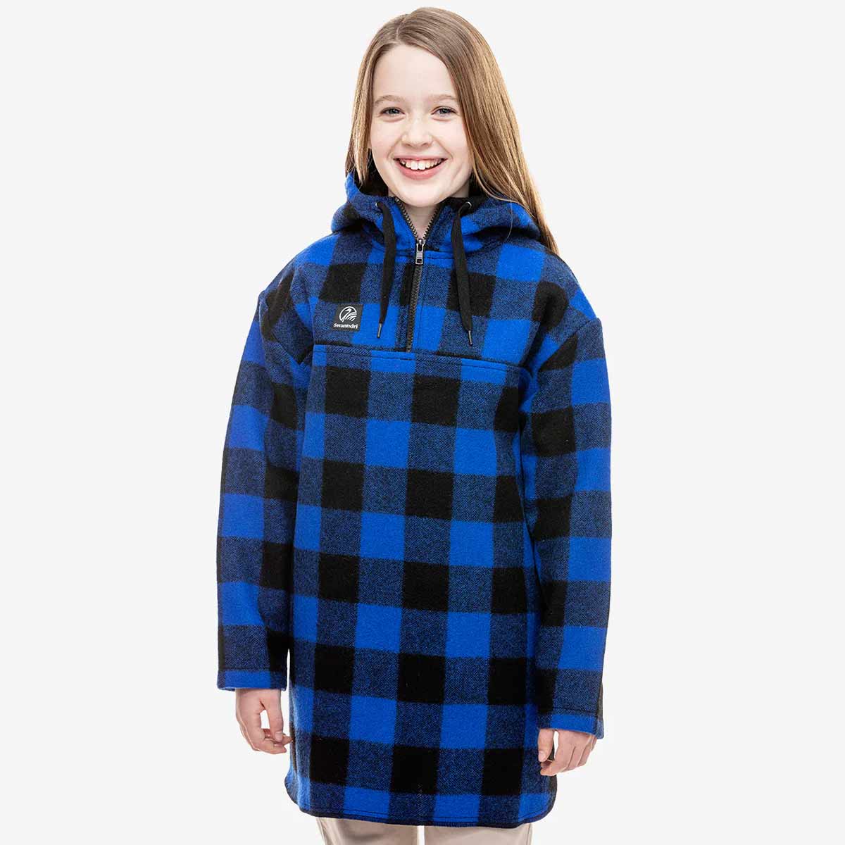 Swanndri Kid's Brixton Bush Shirt - Blue/Black Swanndri Kid's Brixton Bush Shirt - Blue/Black