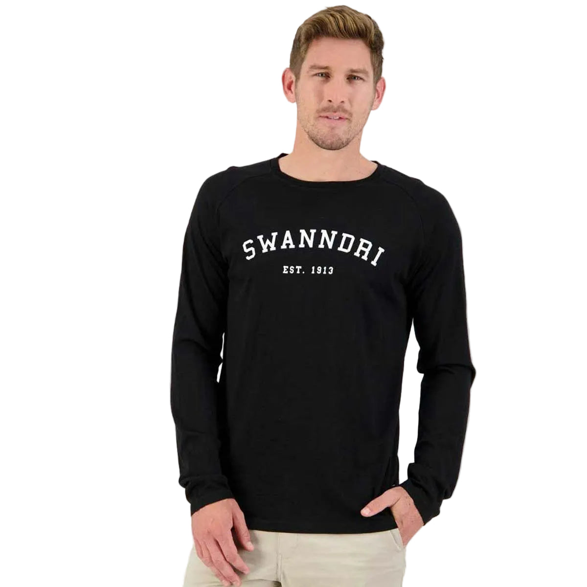 Swanndri Men's Merino Long Sleeve Raglan Top Swanndri Men's Merino Long Sleeve Raglan Top