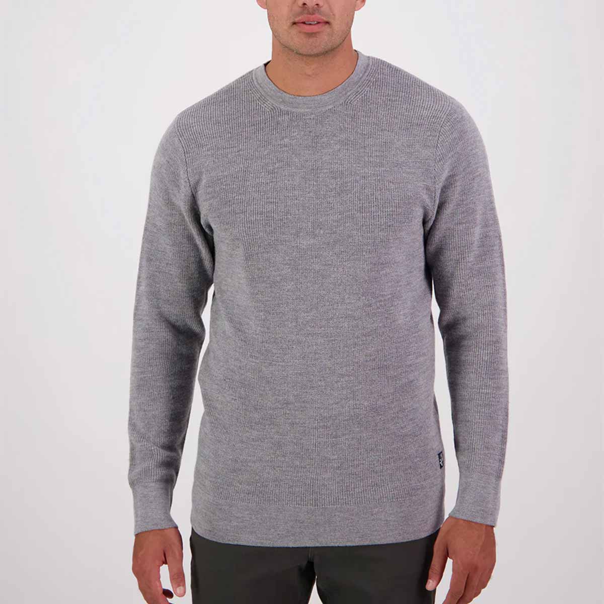 Swanndri Otahu River V2 Merino Crew - Grey Marle Swanndri Otahu River V2 Merino Crew - Grey Marle