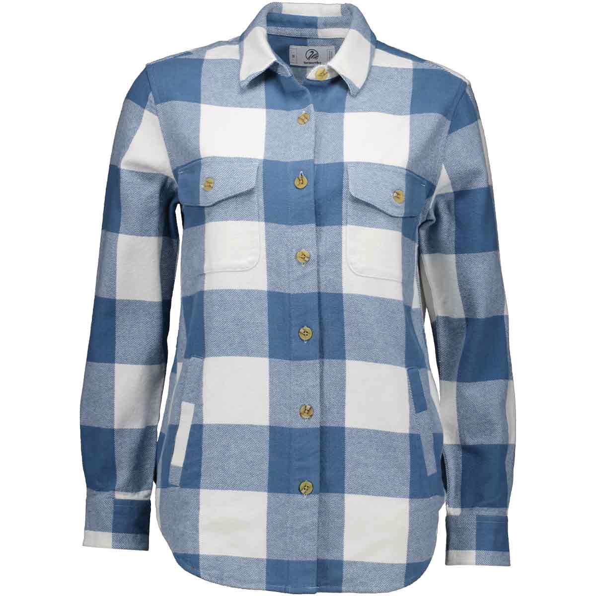 Swanndri Rapaki Women's LS Shacket - Oceanview/White Swanndri Rapaki Women's LS Shacket - Oceanview/White