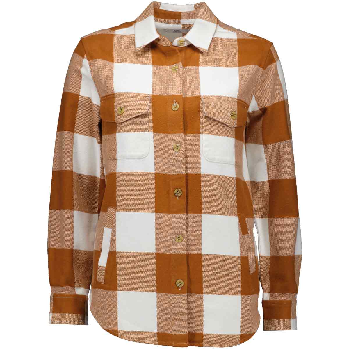 Swanndri Rapaki Women's LS Shacket - Rust/White Swanndri Rapaki Women's LS Shacket - Rust/White