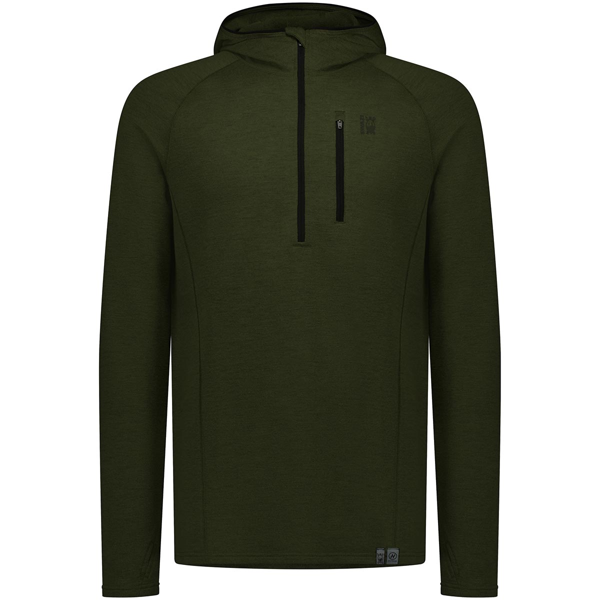 Swazi Hoodoo Merino Hooded Shirt - Olive Swazi Hoodoo Merino Hooded Shirt - Olive
