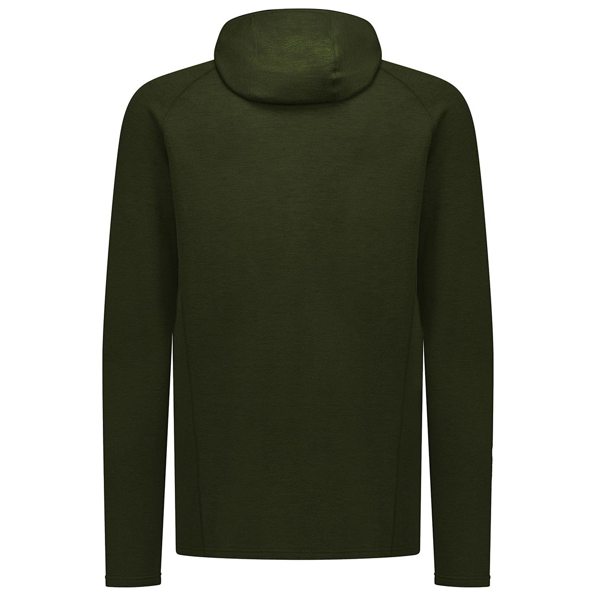 Swazi Hoodoo Merino Hooded Shirt - Olive - Rear Swazi Hoodoo Merino Hooded Shirt - Olive - Rear