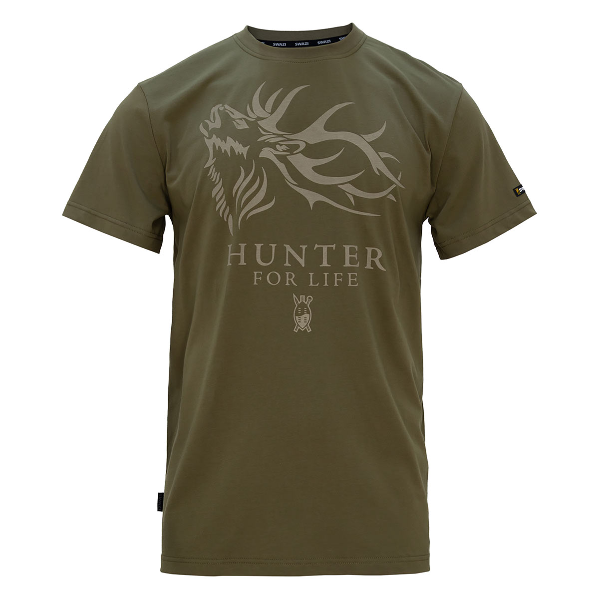 Swazi Hunter For Life Tee - Olive Swazi Hunter For Life Tee - Olive
