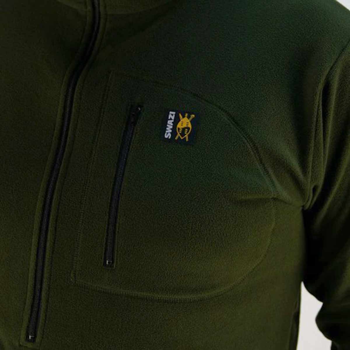 Swazi Micro Shirt Fleece Olive - pocket Swazi Micro Shirt Fleece Olive - pocket