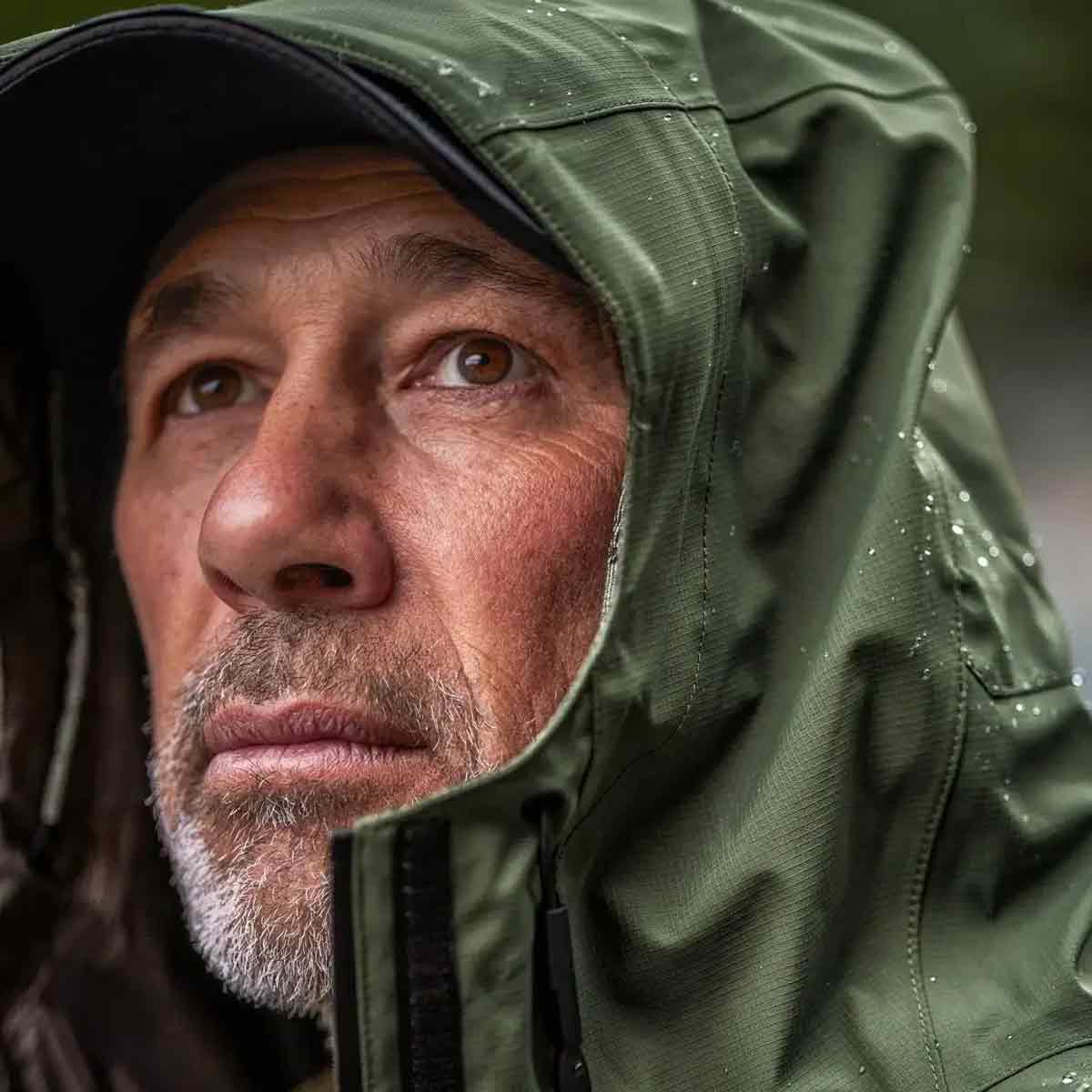 Mens Swazi Tahr Ultralite Jacket - Hood Close Up Mens Swazi Tahr Ultralite Jacket - Hood Close Up