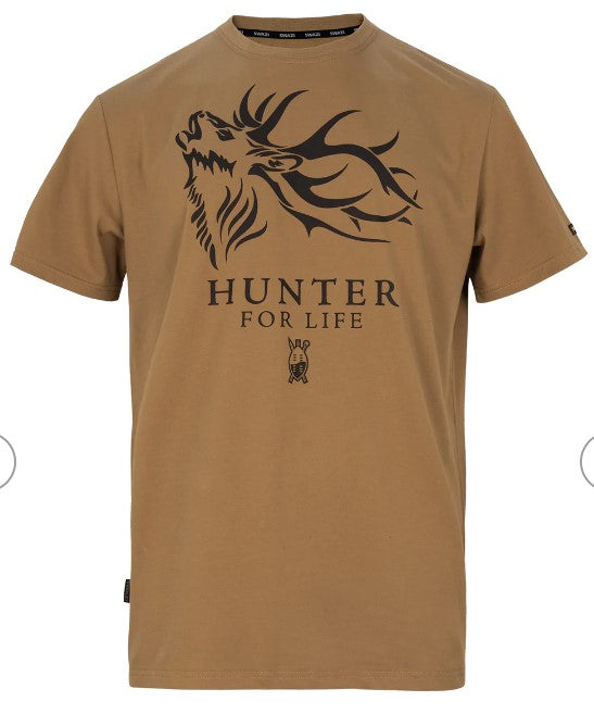 Swazi Hunter For Life Tee - Tussock Swazi Hunter For Life Tee - Tussock