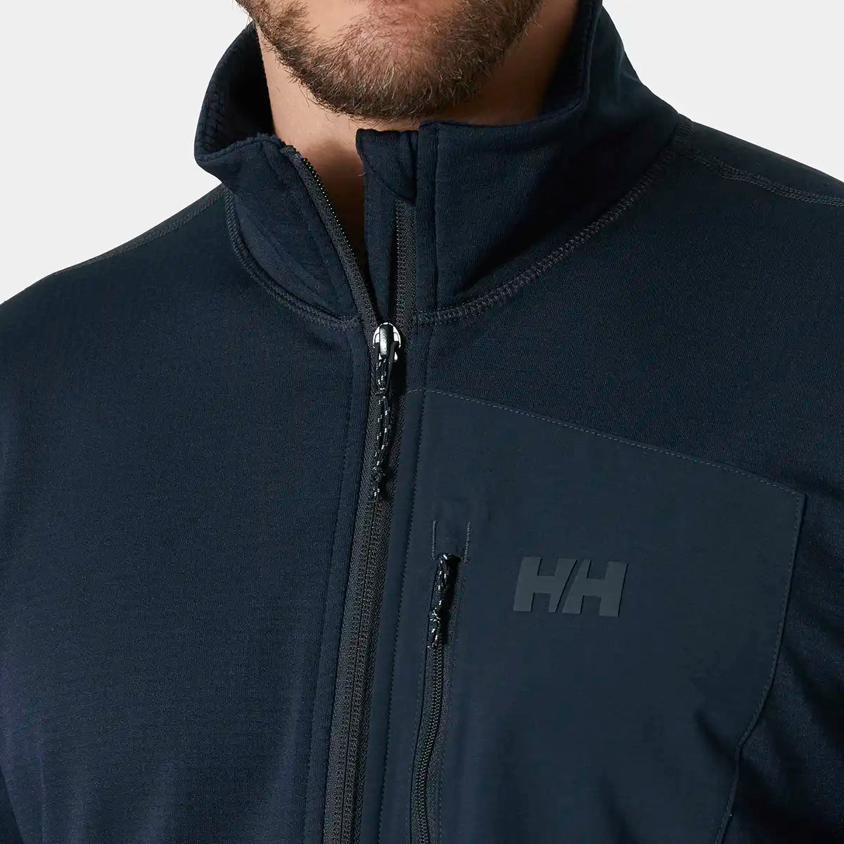 Helly Hansen Versalite Half Zip Fleece- Navy- chest pocket and zip detail Helly Hansen Versalite Half Zip Fleece- Navy- chest pocket and zip detail