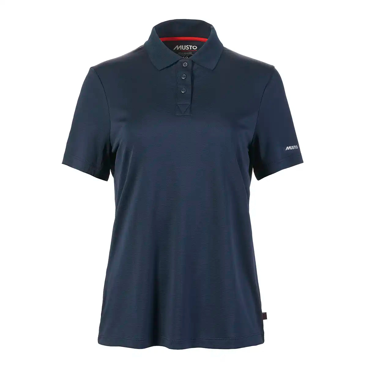 Musto Women's Evo Crew Sunblock Short Sleeve Polo- navy Musto Women's Evo Crew Sunblock Short Sleeve Polo- navy