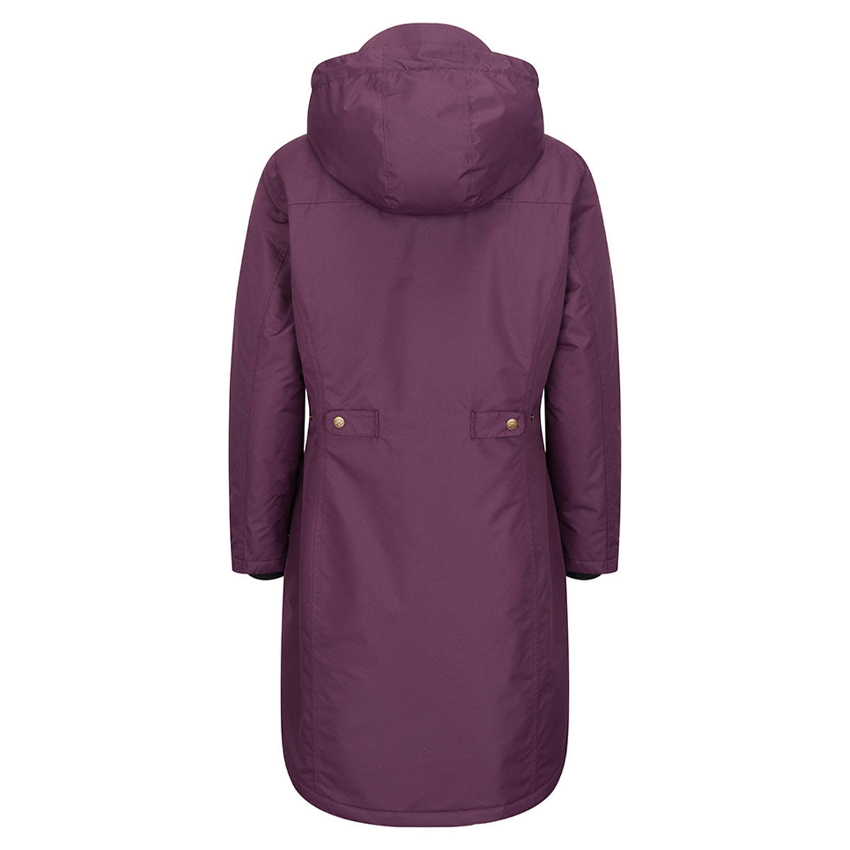 Hoggs of Fife Walker Women's Waterproof Long Coat - Blackberry - Rear Hoggs of Fife Walker Women's Waterproof Long Coat - Blackberry - Rear