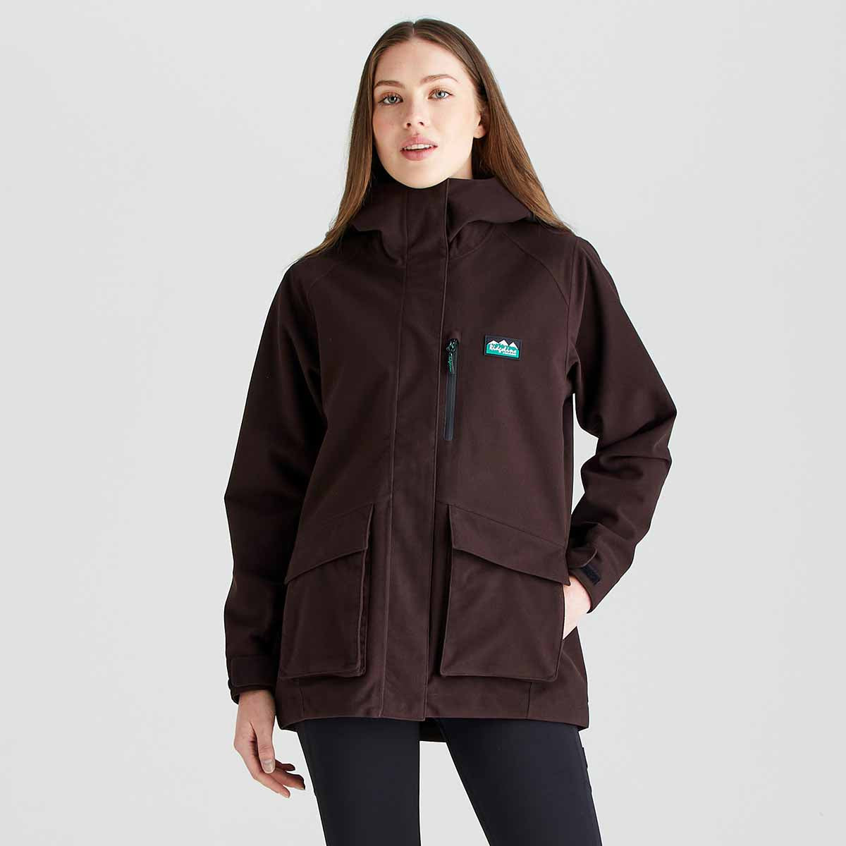 Ridgeline Ladies Jacket in Rhea Style - Deep Bark Ridgeline Ladies Jacket in Rhea Style - Deep Bark