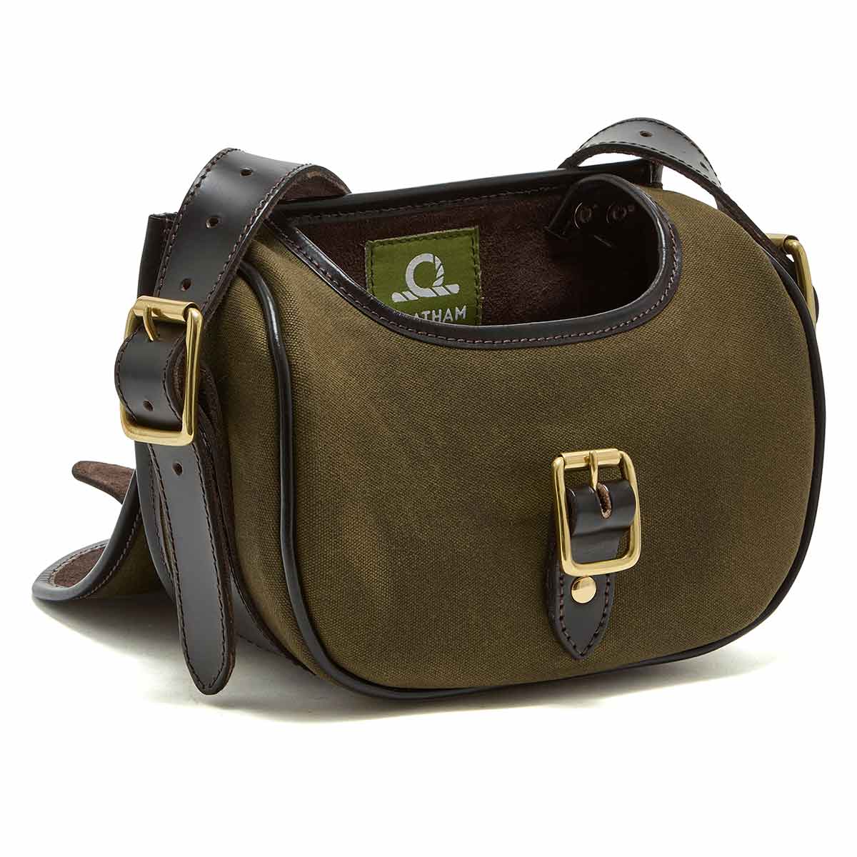 Chatham Waxed Canvas Cartridge Bag - Hinged Flap Chatham Waxed Canvas Cartridge Bag - Hinged Flap